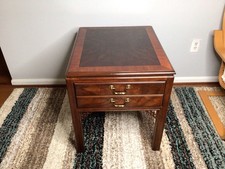 Chippendale-Style Mahogany Two-Tier End Table with Ball-and-Claw Feet — listing 6