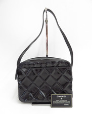 Chanel Black Leather Handbag with Serial Authenticity Sticker — listing 2