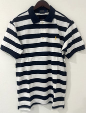 Polo Ralph Lauren Navy & Cream Vertical Stripe Short-Sleeve Polo Shirt — listing 3