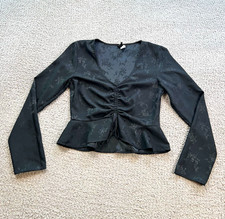 H&M Black Lightweight Blouse/Top — listing 5