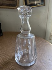 Saint-Louis Crystal Conical Wine Decanter with Etched Scrollwork and Spire Stopper — listing 4