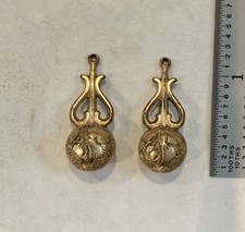 Antique Victorian Gold-Filled Watch Pin Brooch with Heart Cartouche and Scrollwork Frame — listing 6