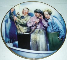 Three Stooges Collector Plates, Set of 3 (Franklin Mint) — listing 4