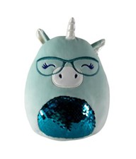Squishmallow Teal Unicorn with Glasses and Sequin Belly Plush — listing 5
