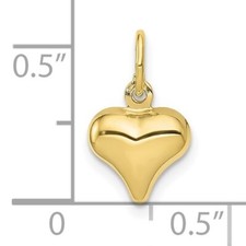 14K Gold Rolo Chain Bracelet with Pavé Diamond Heart Charm — listing 6