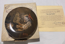 Norman Rockwell "The Ship Builder" Collector Plate, Knowles Rockwell Heritage Collection — listing 2