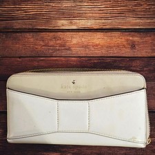 Kate Spade New York Lacey Zip-Around Continental Wallet in Black & Cream Stripe with Pink Rose Floral Print — listing 2