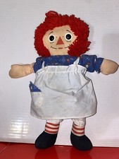 Playskool Raggedy Ann Cloth Doll with Blue Floral Dress — listing 2