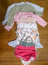 Baby Girl Footed Sleepers Bundle of 4, Size 0-3M/3M, Floral & Polka Dot — listing 3