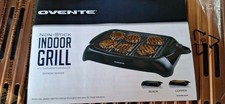 Ovente Electric Indoor Grill with Glass Lid and Digital Touch Controls