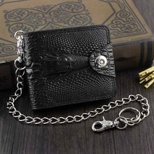 Vintage Cognac Brown Leather Flap Shoulder Bag with Multi-Strand Gold Chain Strap — listing 3