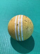 Vintage Forster Ribbed Wooden Croquet Balls Set of 7 — listing 2
