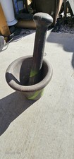 Antique Cast Iron Mortar and Pestle Apothecary Spice Grinder — listing 2