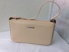 Burberry Red Saffiano Leather Structured Tote Handbag with House Check Lining — listing 3