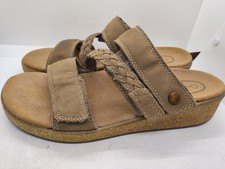 OrthoFeet Men's Leather Slide Sandals, Size 13 Extra Wide — listing 4
