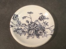 Blue and Gold Faience Covered Butter Dish with Drainer Insert — listing 4