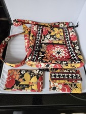 Vera Bradley Quilted Cotton Drawstring Crossbody Bag in Bittersweet Pattern — listing 3
