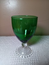 Vintage Forest Green Depression-Style Three-Footed Console Bowl with Bubble and Swirl Pattern — listing 3