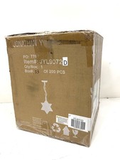 Set of 5 Moravian Star Glass & Metal Pendant Light Fixtures — listing 4