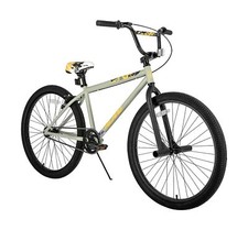 Freestyle BMX Bike with 20-inch Wheels, Silver Frame and Purple/Pink Tires Mongoose