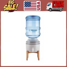 Ceramic Water Dispenser Crock with Southwestern Aztec Band Design and Plastic Spigot — listing 2