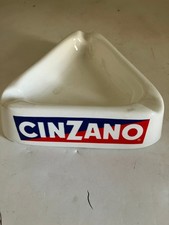 Vintage Cinzano Vermouth Triangular Advertising Ashtray, Porcelain — listing 5