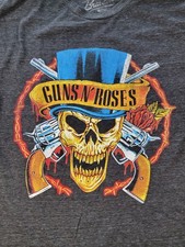 Guns N' Roses "Est. 1985" Skulls & Cross Graphic Band T-Shirt, Size 2XL — listing 2