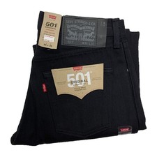 Levi's 501 Original Fit Jeans, Faded Black Wash, W34 L34 — listing 2