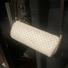 Calvin Klein Signature Logo Crossbody Camera Bag in Cream/Tan — listing 6