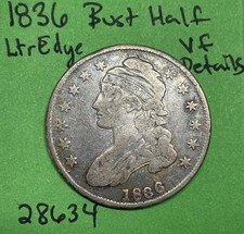 1836 Capped Bust Half Dollar, 50 Cents (Lettered Edge Type) — listing 6