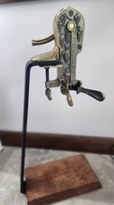 Estate Bar-Mounted Lever Wine Bottle Opener/Corkscrew on Wood Base — listing 6