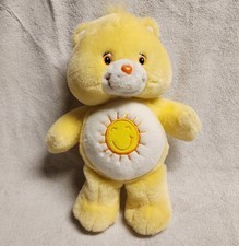 Care Bears Cousins Funshine Bear Plush in Gray Tabby Cat Costume, Sunglasses Sun Belly Badge — listing 5