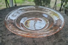 Vintage Pink Depression Glass Covered Candy Dish, Floral Pattern with Square Lid — listing 6