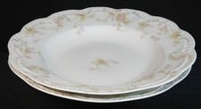 Haviland France 'The Princess' Porcelain Fruit/Sauce Bowl with Pink Roses and Blue Ribbons — listing 5