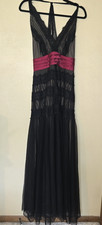 Red Tiered Ruffle Tulle Costume Gown with Feather Detail No tags at all — listing 5