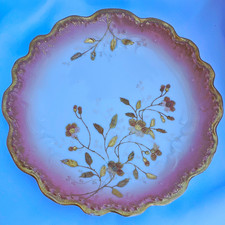 White Porcelain Dinner & Salad Plates with Gold Scalloped Rims (Bundled Set)