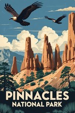 Pinnacles National Park California Postcard - Juniper Canyon — listing 4