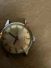 Vintage Silver-Tone Stainless Steel Ladder-Link Watch Band Bracelet with Fold-Over Clasp — listing 2