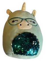 Squishmallow Teal Unicorn with Glasses and Sequin Belly Plush — listing 2