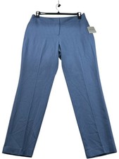 Kasper Women's Charcoal Gray Flat Front Side-Zip Dress Pants — listing 3
