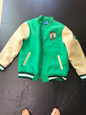 Boston Celtics Wool & Leather Varsity Letterman Jacket JH Design — listing 5