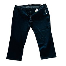 Lane Bryant Signature Fit Pedal Pusher Cropped Jeans, Plus Size 26, Blue Wash