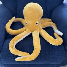 Large Yellow Plush Octopus Stuffed Animal with Realistic Tentacles — listing 6