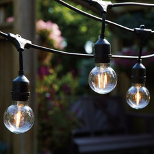 Battery-Operated LED String Light Set with Frosted Globe Bulbs and Battery Pack — listing 3