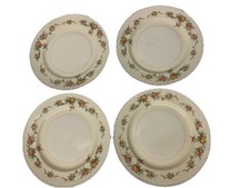 Homer Laughlin Eggshell Georgian Fruit/Dessert Bowls Pink Yellow Rose Floral - Set of 4
