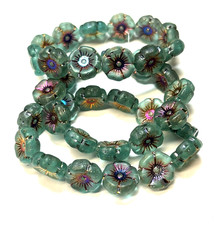Vintage Czech Glass Flower Frog with Domed Holes — listing 5