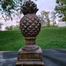 Vintage Cast Concrete Pineapple Finial Garden Ornament