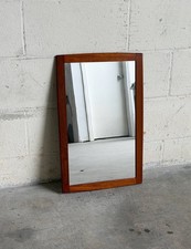 Mid-Century Modern Solid Wood Framed Wall Mirror