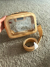 Lug Quilted Crossbody Belt Bag, Black & White Stripe Ladybug Print — listing 6