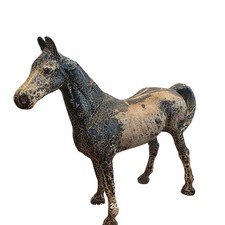 Antique Cast Iron Horse-Drawn Delivery Wagon Toy — listing 2